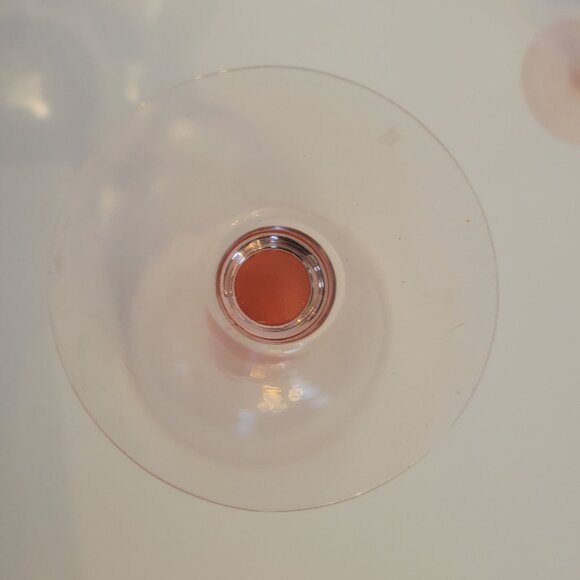 Set Of 2 Vintage Pink Glass Wine Goblets - Picture 7 of 7